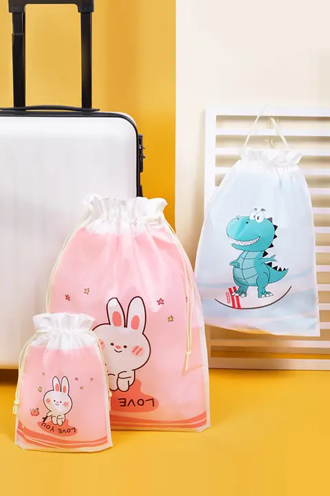 幼稚園衣類収納袋【シューズ・衣服用・巾着タイプ】