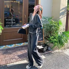 女性用カジュアルスタイルのトップスとワイドパンツのセットアップ対応【感・半袖】
