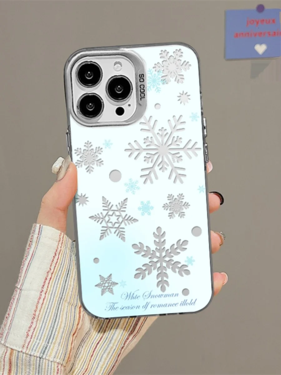 冬の雪の結晶デザイン スマホケース：iPhoneやAndroid対応の保護機能と実用性を徹底解説