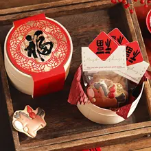 新年用クッキー袋【スノーフレーク・クランベリー・キャラメル】