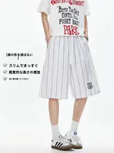 夏用 薄手ストライプショートパンツ【メンズ・アウトドア・ビーチ】