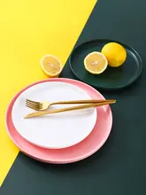 牛排用クリエイティブ北欧スタイルプレート【サラダ・朝食用・家庭用】