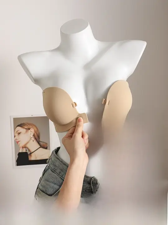 前開きノンストラップボディメイクブラ【滑り止め・薄手・美しい背中】