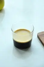 シンプルな高硼珪酸ガラス製コーヒーカップ【ハンドルなし・軽量・冷凍可・耐熱】