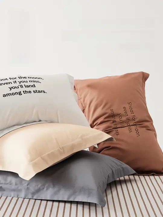 五星級ホテル用長綿コットン枕カバー【デジタルプリント・極上の柔らかさ】（セットアップ対応）