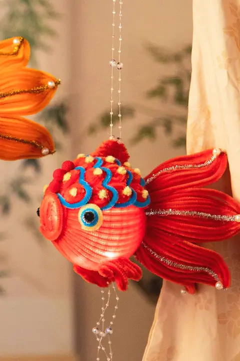 手提げ提灯 金魚 錦鯉 モール DIYキット 夏祭り インテリア 「JOJO'S L. PD.」
