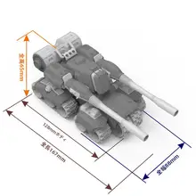ソビエト重戦車モデル【分色設計・接着剤不要・ミニチュア】