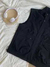 春季用防水防破れ機能のメンズハイネック作業ベスト【アウトドア・釣り用】