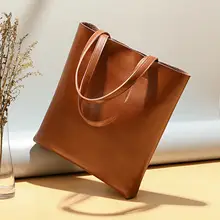 牛革製 シンプルモダンな大容量トートバッグ【通勤用・ハンドバッグ】