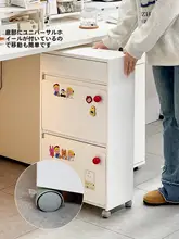 収納ワゴン スリム キャスター付き 移動式 デスク下 デスクサイド オフィス バッグ収納 隙間収納
