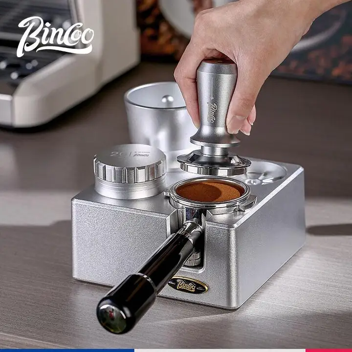 Bincoo コーヒープレス＆タマゴベースセット【51/58mm対応・3点セット・コーヒー器具】