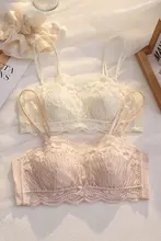 レースデザインの胸元を美しく見せるブラジャー【調整可能・薄手・セクシー】