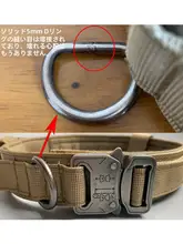 防爆設計の大型犬用タクティカルリード付き首輪【中型・大型犬用・頑丈】