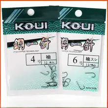 川釣り用ホワイトフォックス釣り針【バーブ付き・長柄・極細バー】
