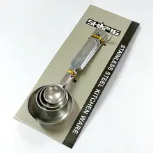 304ステンレス製 4点セット 計量スプーン【塩スプーン・調味料スプーン・ベーキングツール】