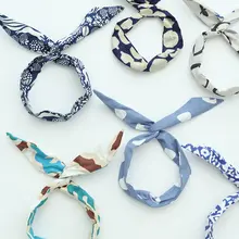 CastleGarden うさ耳デザインヘアバンド【ブルー系・定型タイプ】