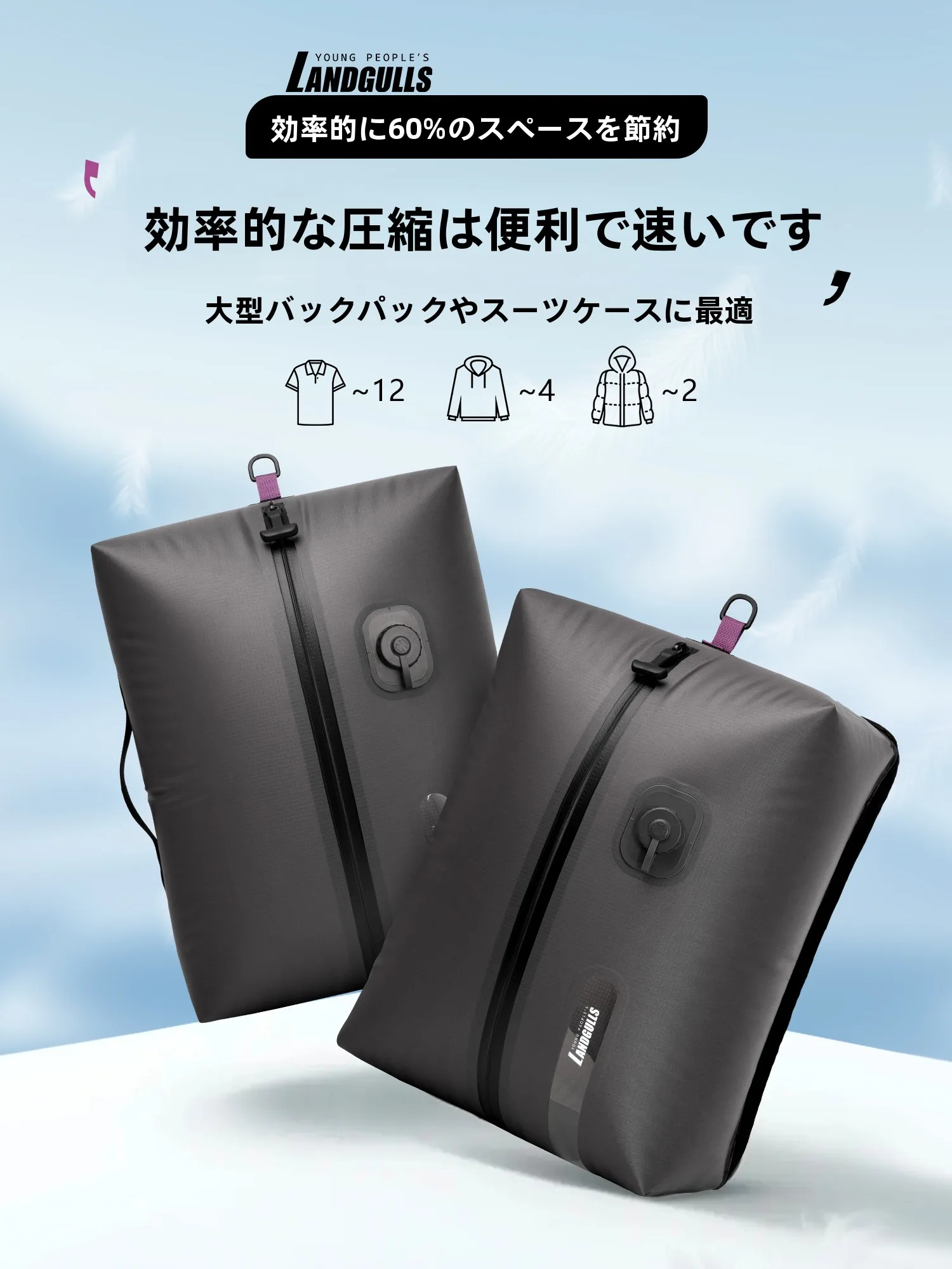 旅行用電動圧縮収納袋：衣類整理・防湿・気密設計の実用性と使い方
