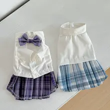 ペットドレス 犬 猫用 JK風 プリンセスワンピース 可愛い 小型犬 お出かけ