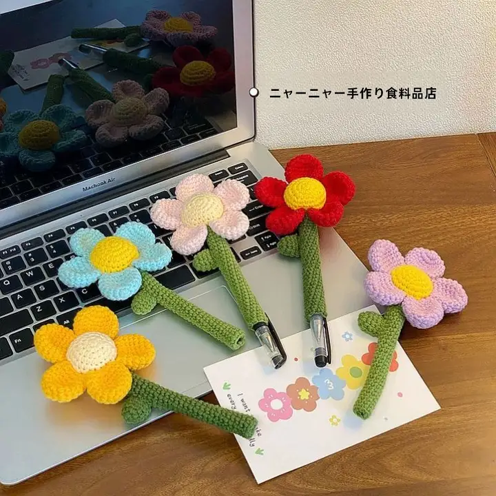 ハンドメイド向日葵の花束ペン【教師への贈り物・創意溢れる実用飾り】