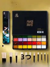 アクリル絵具 42色 50/80ML 学生 芸術大学 練習 絵画 彩色 DIY 染料 ツールセット