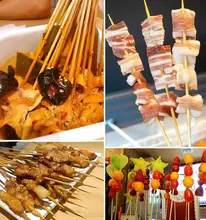 竹製バーベキュー串（70本セット）【屋外用・焼き串道具】