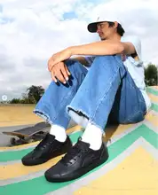 Lakai Flacoスケートボードシューズ耐摩耗性フロスティドレザー