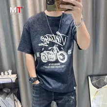 メンズ夏用アメリカンヴィンテージプリントTシャツ【短袖・カジュアル】