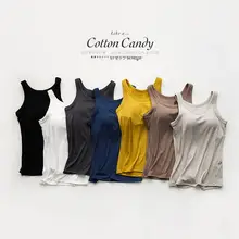 モーダル生地のブラトップ一体型キャミソール【ストライプ・夏用・スポーツ・外着】