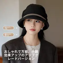 秋冬用 高級感あるコーデュロイバケットハット【2WAY・保温・女性用】