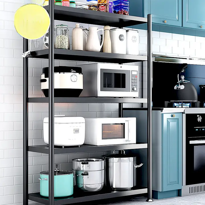 キッチン収納棚 多層型 電子レンジ オーブン 鍋置き 家庭用 多機能 ストレージ ラック