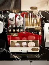 ヴィンテージ化粧品収納ボックス【デスクトップ用・口紅・ペン立て】