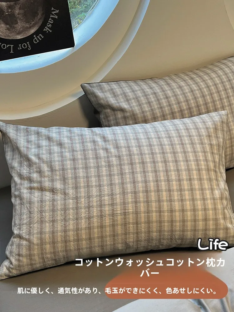 日本式コットン水洗い枕カバー：全棉素材で実用性と耐久性を両立