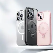 iPhone用透明マグネット式ケース【防衝撃・シンプルデザイン・マグセーフ対応】