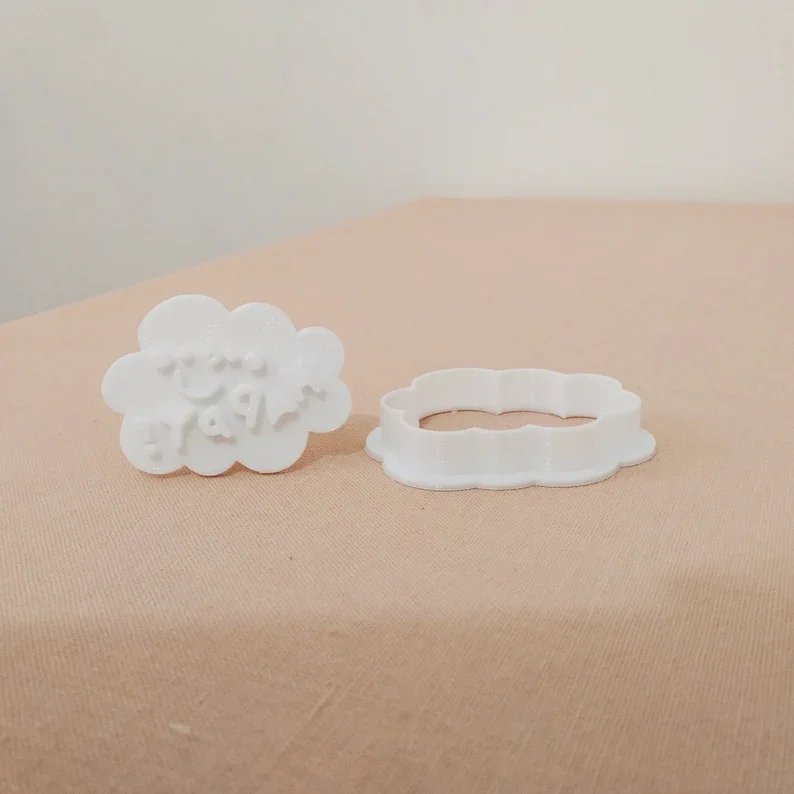 日式の雲形クッキー型【手押し式・立体的なマントウ生地カッター】