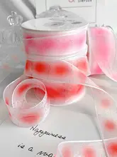 グラデーションのシフォンリボン【DIY・ケーキ装飾・贈り物用】