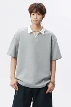 大人用 夏用半袖Tシャツ【ゆったりフィット・アイスシルク素材・偽二重デザイン】（セットアップ対応）