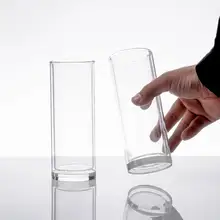 二重ガラスカップ お茶カップ 家庭用 オフィス 耐熱 ストレート 厚め