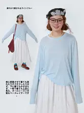 極上の柔らかさの女性用長袖Tシャツ【透け感あり・日焼け防止・軽量】