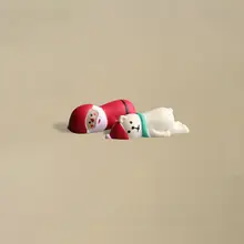 クリスマスサンタ デスクトップ装飾フィギュア【かわいいプレゼント風・カートゥーンスタイル】