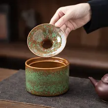 おしゃれなデザインの陶器製灰皿【漏斗型・防飛灰・家庭用・オフィス対応】