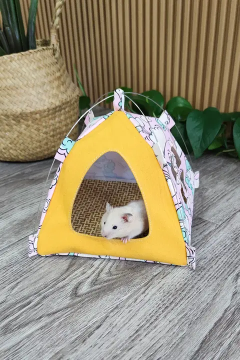 ハムスター用テント型ベッド【冬用・暖かい・ペット用品】