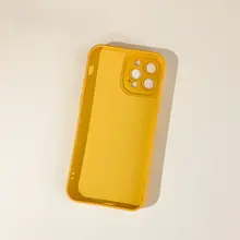 スマホケース シリコン 無地 イエロー シンプル iPhone 16 15 14 13 12 11 Xs Xr 8 対応 「Benefit」