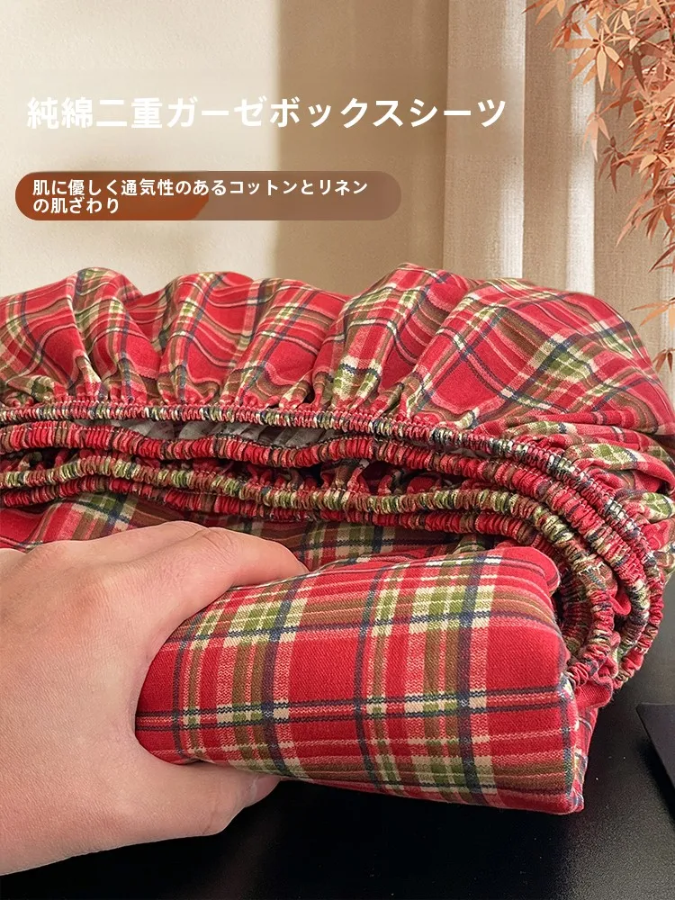 レッドコットンダブルレイヤーシーツ：100%コットンで肌に優しいベッドマット保護カバーの実用性と選定基準