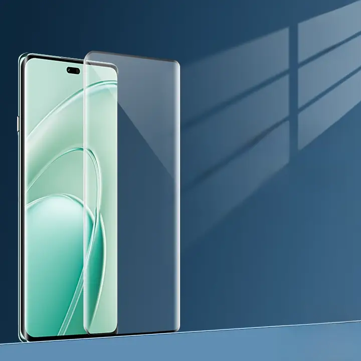 Huawei Enjoy 70x用 強化ガラス製 スマートフォン用画面保護フィルム【全面保護・防指紋・ブルーライトカット対応】