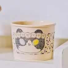 デザイナー手作りの猫デザインマグカップ【陶器製・高い美しさ】