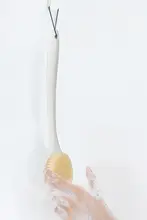 極上の柔らかさの長柄ボディブラシ【背中用・角質ケア・バス用品】