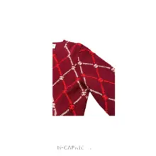 ワインレッド ニット セーター ラウンドネック カーディガン 日常着に適した ダイヤモンドチェック