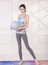 シンプルで優雅！春夏用プリントデザイン ヨガウェア【女性用・タンクトップ・運動・フィットネス】（セットアップ対応）