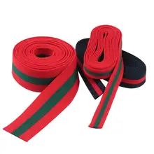 カラフルストライプの布製装飾テープ【DIY用・運動着やパンツのサイド用】