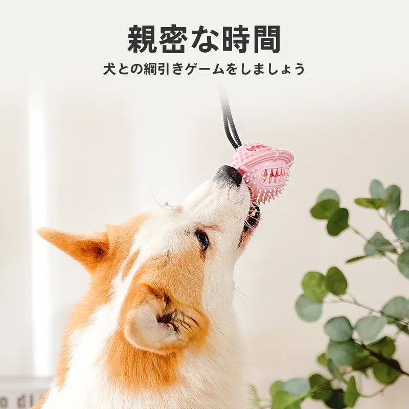 ペット用耐久性ゴムボールおもちゃ：ケージ飼い犬のストレス軽減に最適な選択